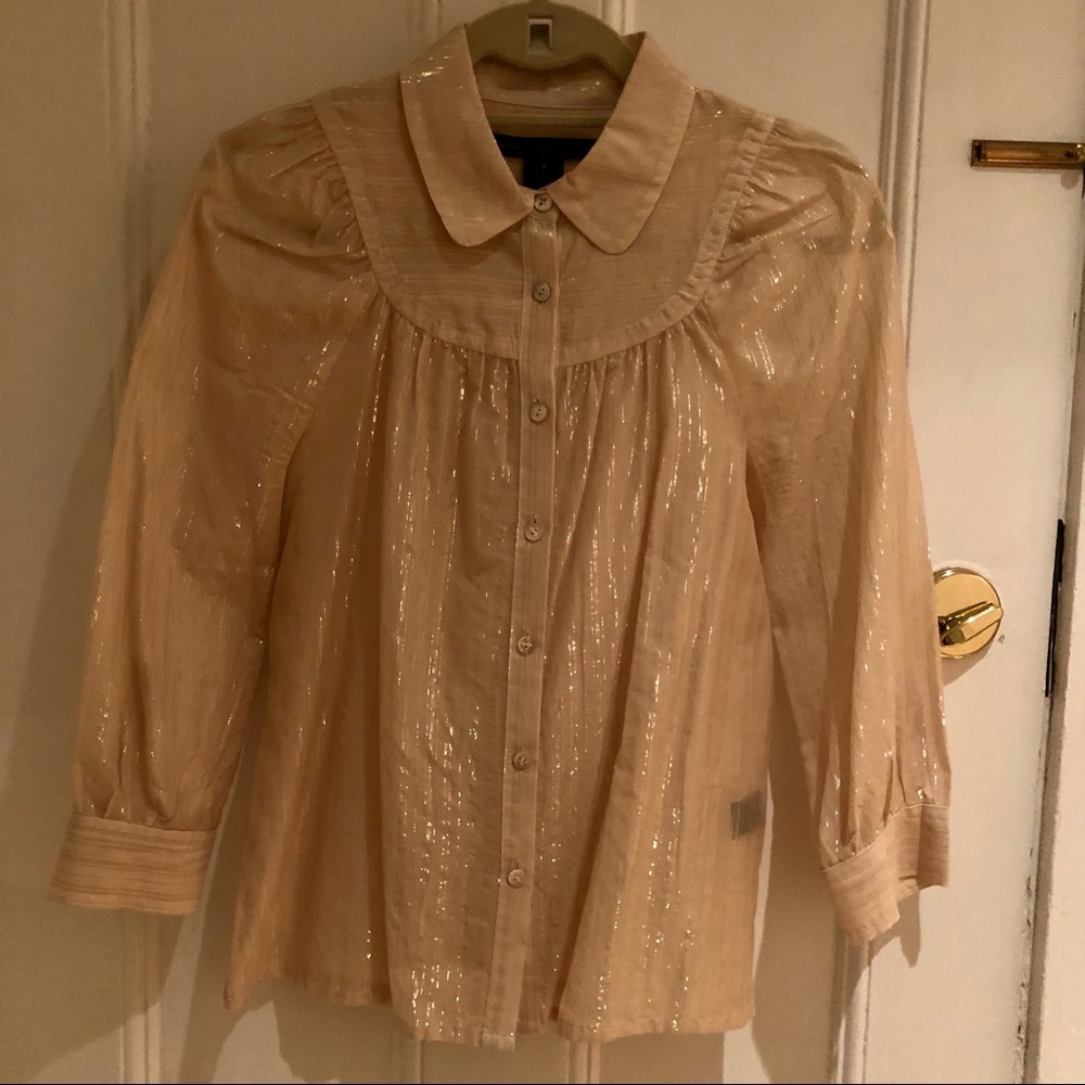 MARC BY MARC JACOBS gold blouse